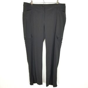 Chico's Zenergy Women Casual Comfort Pants Size XL Black Pockets Light Stretch